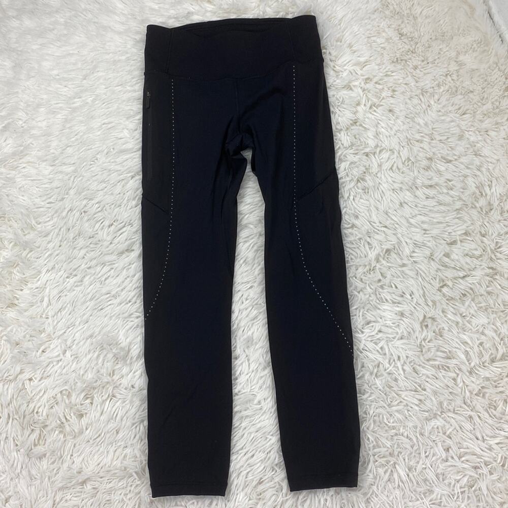Lululemon Extra Mile Crop (Reflective 23") Black